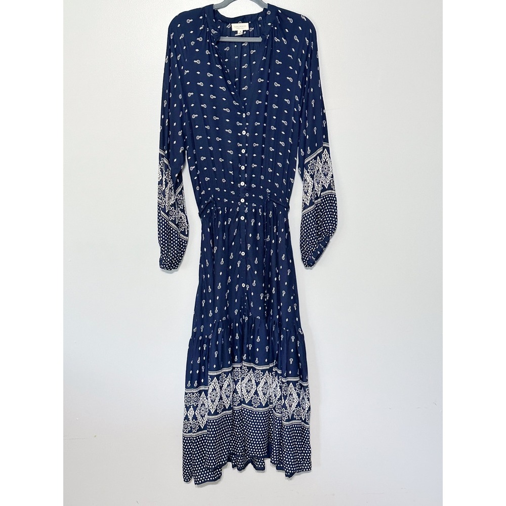 Anthropologie Valiante Bandana Print Maxi Dress Size 3 U.S. Medium